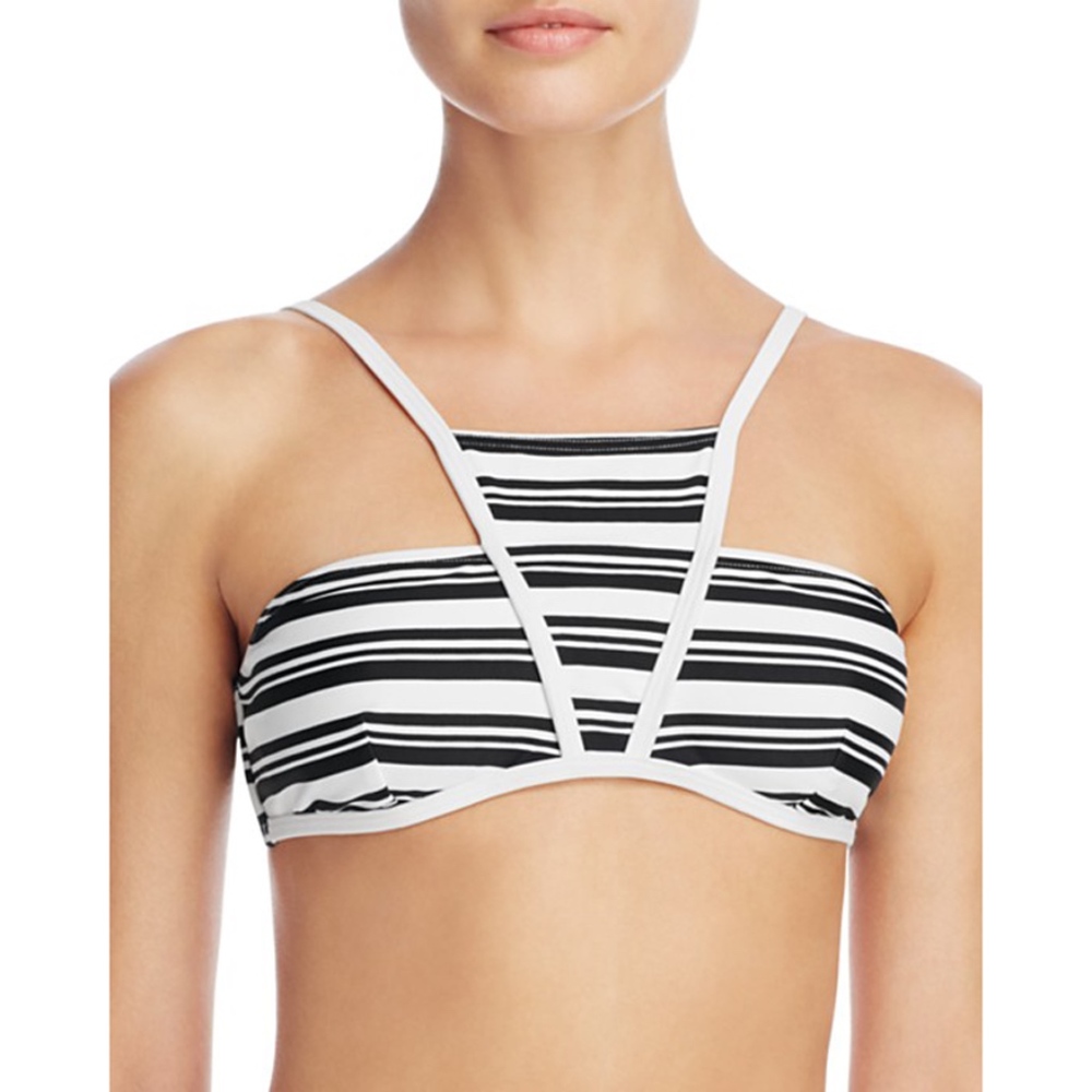 MINKPINK Show Your Stripes High Neck Bikini Top